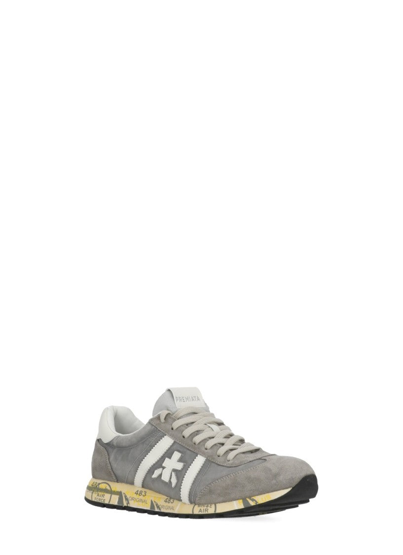 Premiata Grey Lucy 8187 Fabric Sneakers