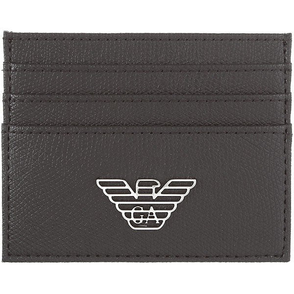 Emporio Armani Black Wallet And Business Card Holder Set