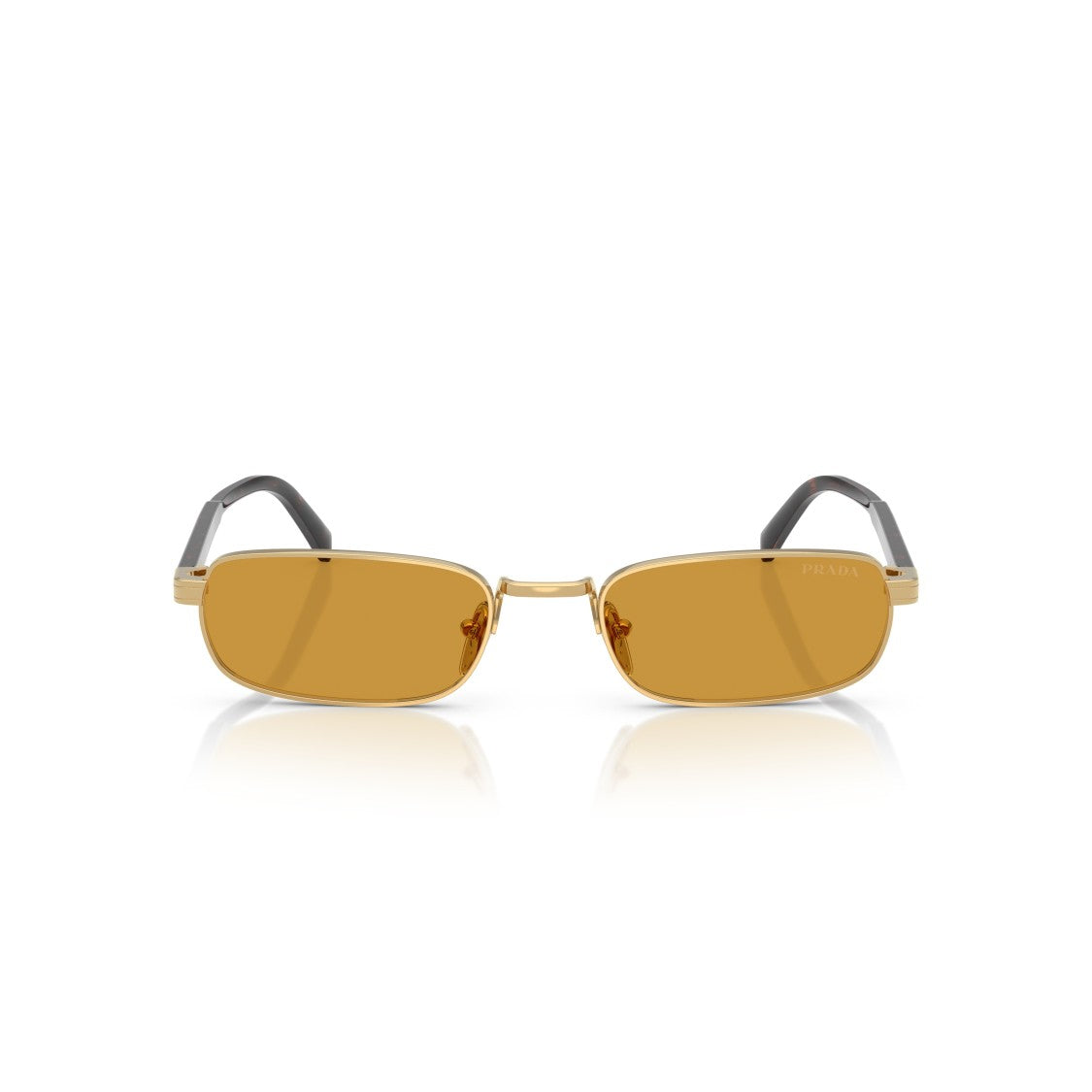 Prada 0Pr B54s Amber-Tinted Rectangular Sunglasses