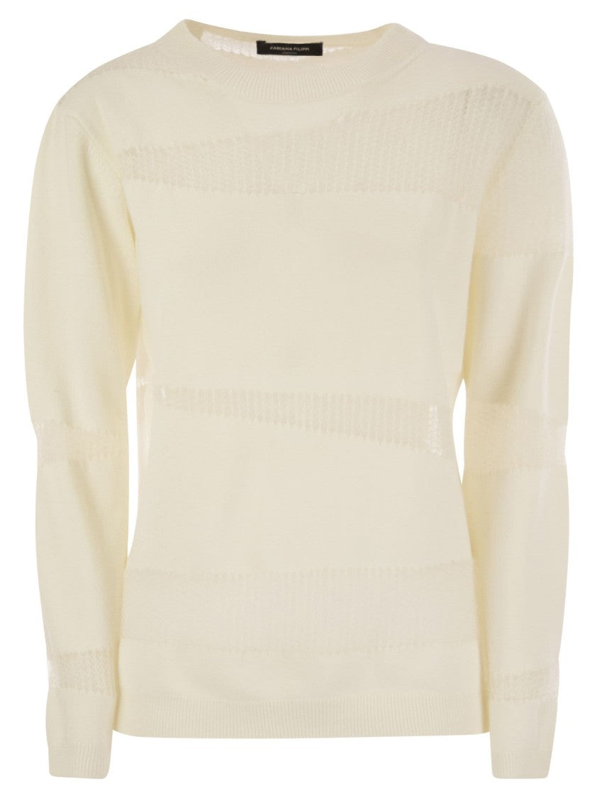 Fabiana Filippi Platinum Boat Neck Sweater