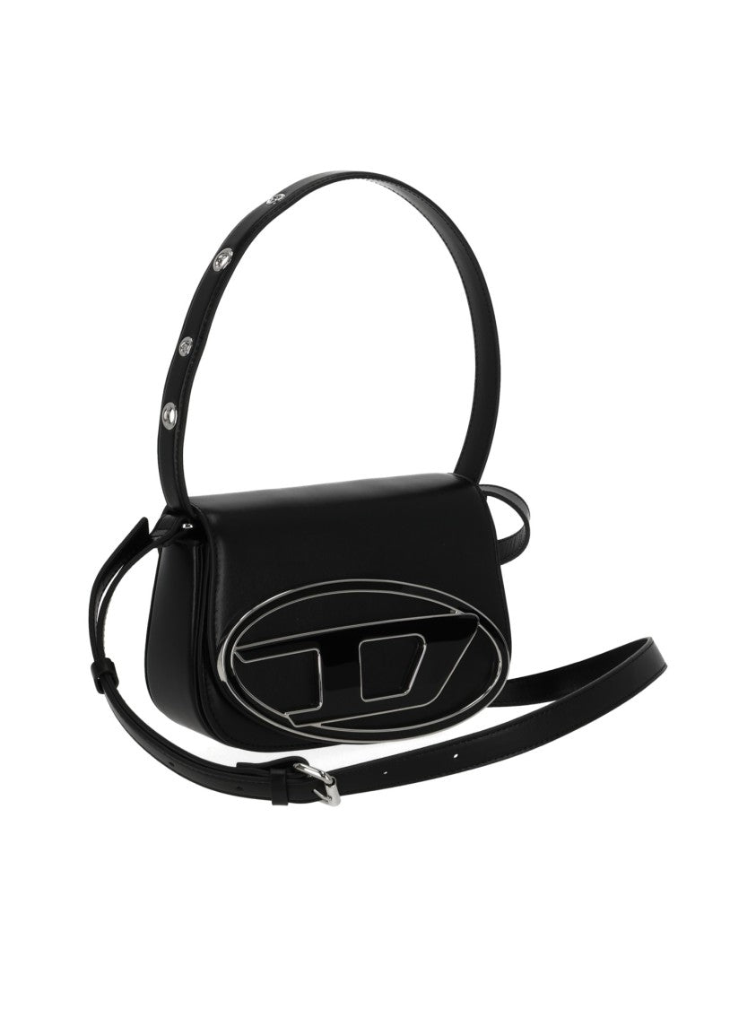 Diesel Black 1Dr Oval Logo Shoulder Bag