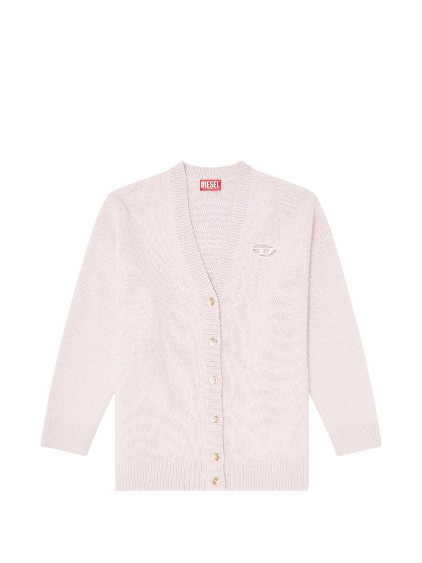 Diesel M-Areela Maglia V-Neck Oversized Wool Cardigan