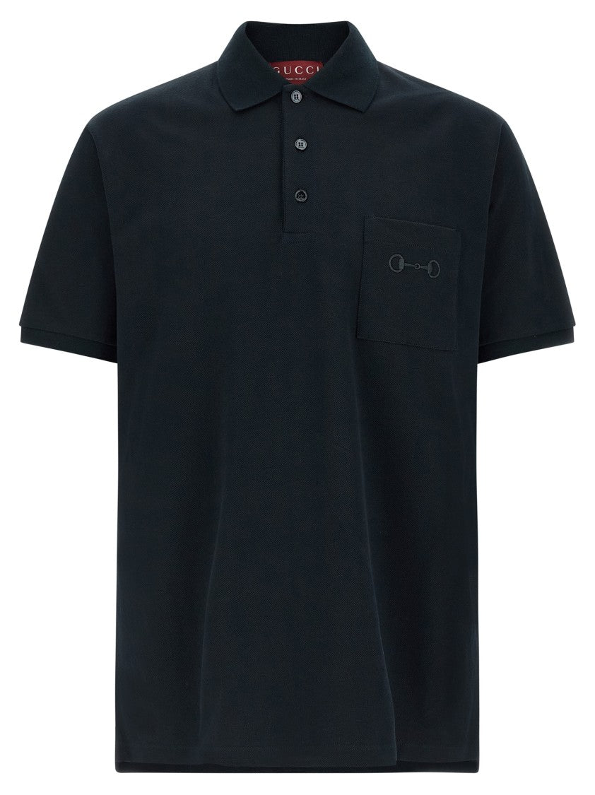 Gucci 'Morsetto' Embroidery Polo Shirt