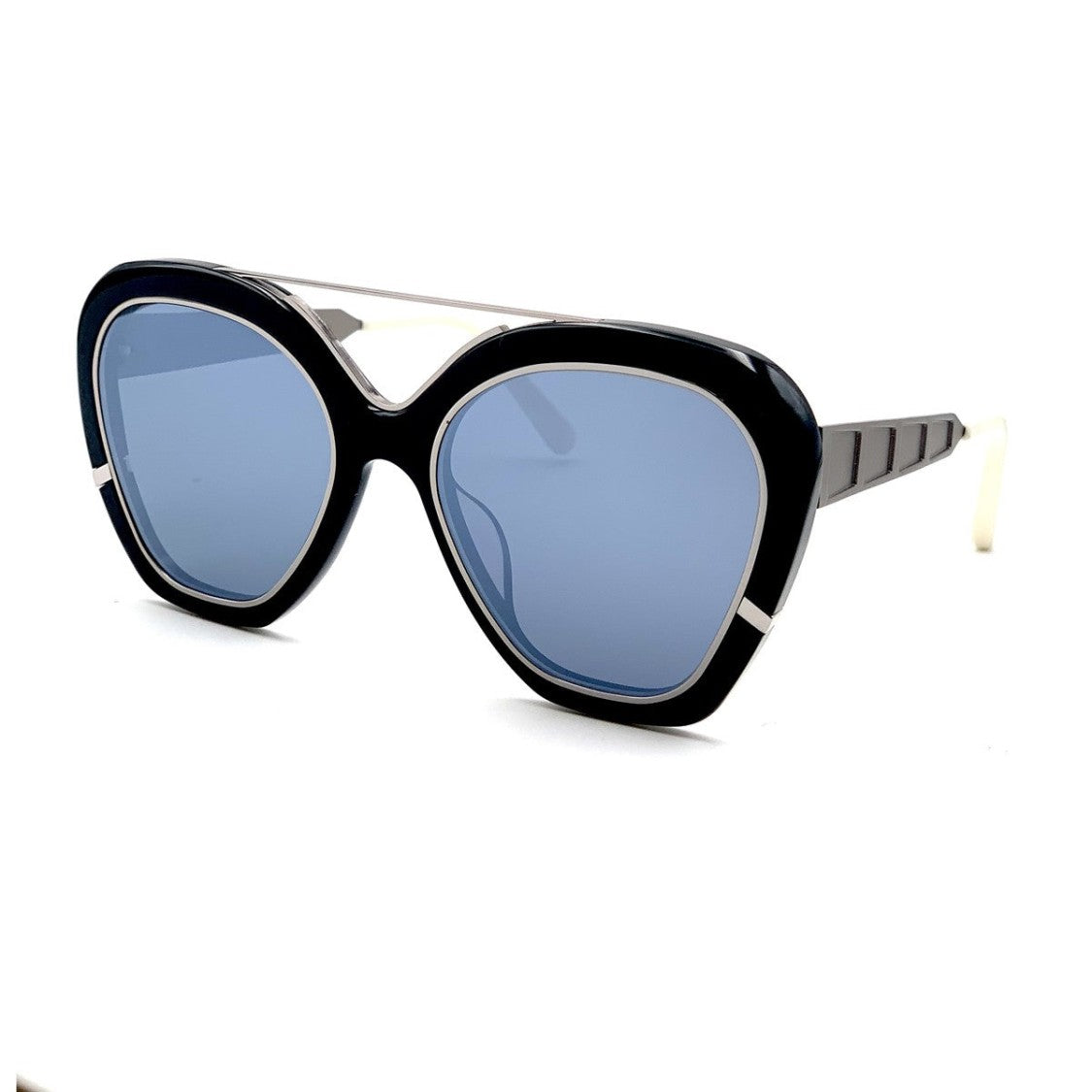 Irresistor Black La Isla Bonita Oversized Geometric Sunglasses