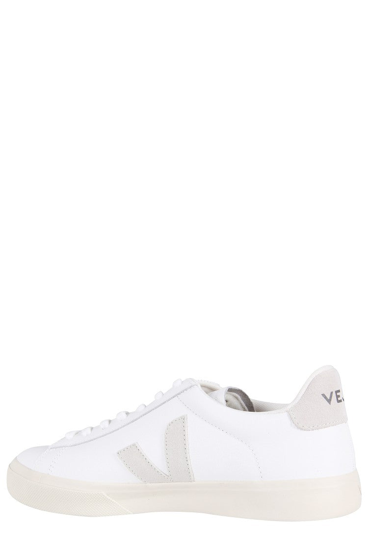 Veja Leather Upper Sneakers With Suede Logo Accents