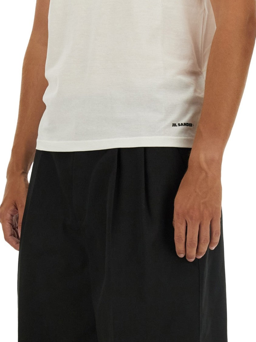 Jil Sander Classic White Cotton T-Shirt