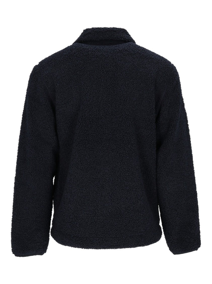 K-Way Signature Sherpa Textured Jacket With Classic Collar