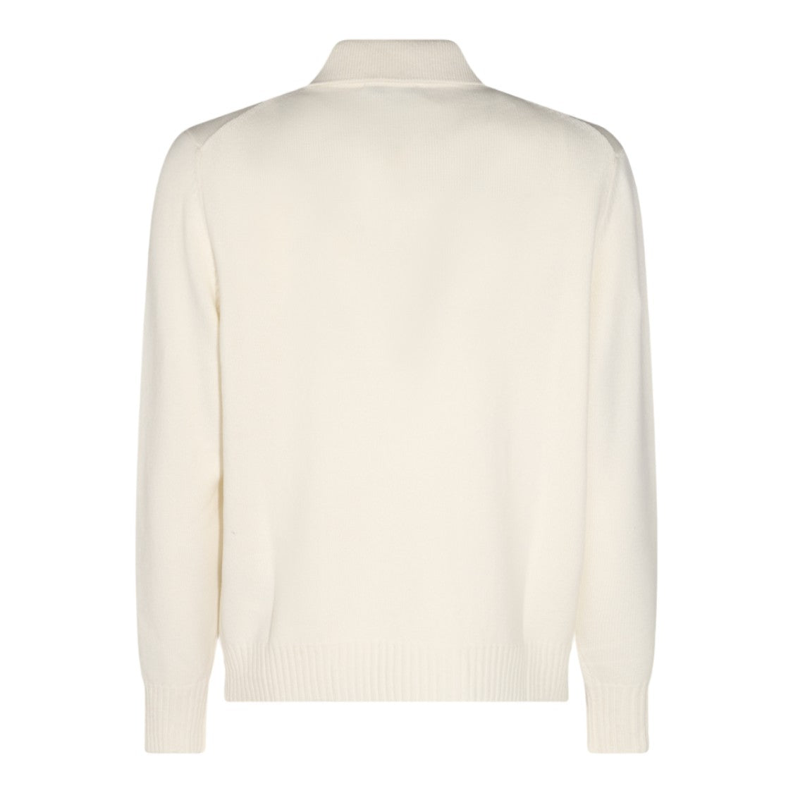 Malo Long-Sleeve Polo Shirt With Natural Wood Button Placket