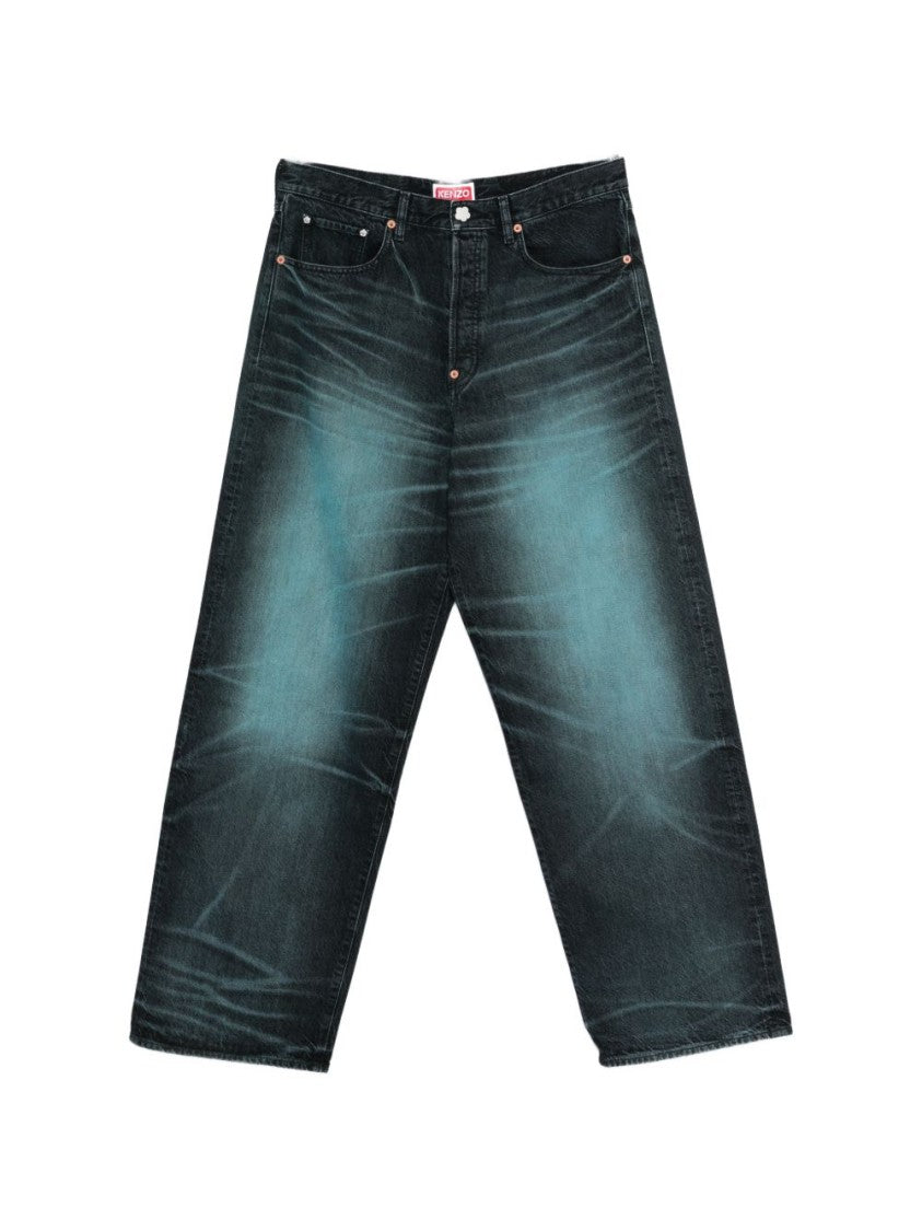 Kenzo Silk And Nylon Straight Leg Trousers