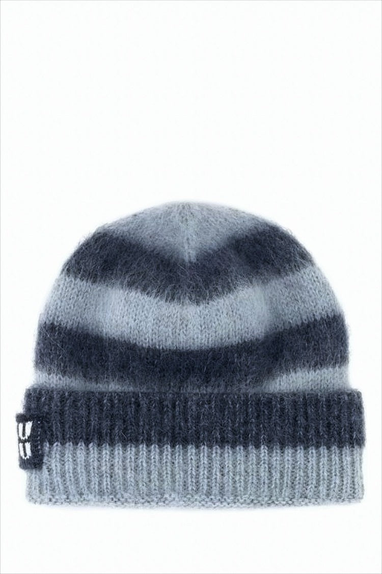 Miu Miu Soft Knit Beanie With Fuzzy Mohair Blend