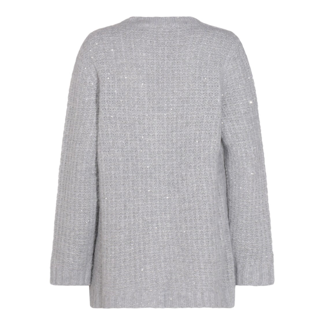 Fabiana Filippi Textured Knit Sweater With V-Neckline