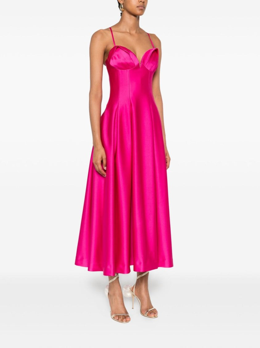 Rebecca Vallace Flared Midi Dress With Structured Cups