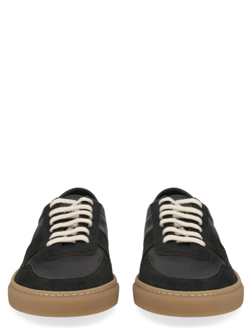 Common Projects Black Bball Suede Accents Low-Top Sneakers