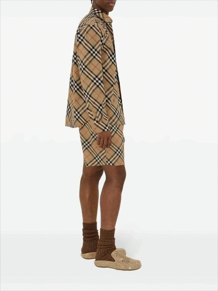 Burberry Classic Check Pattern Long-Sleeve Shirt