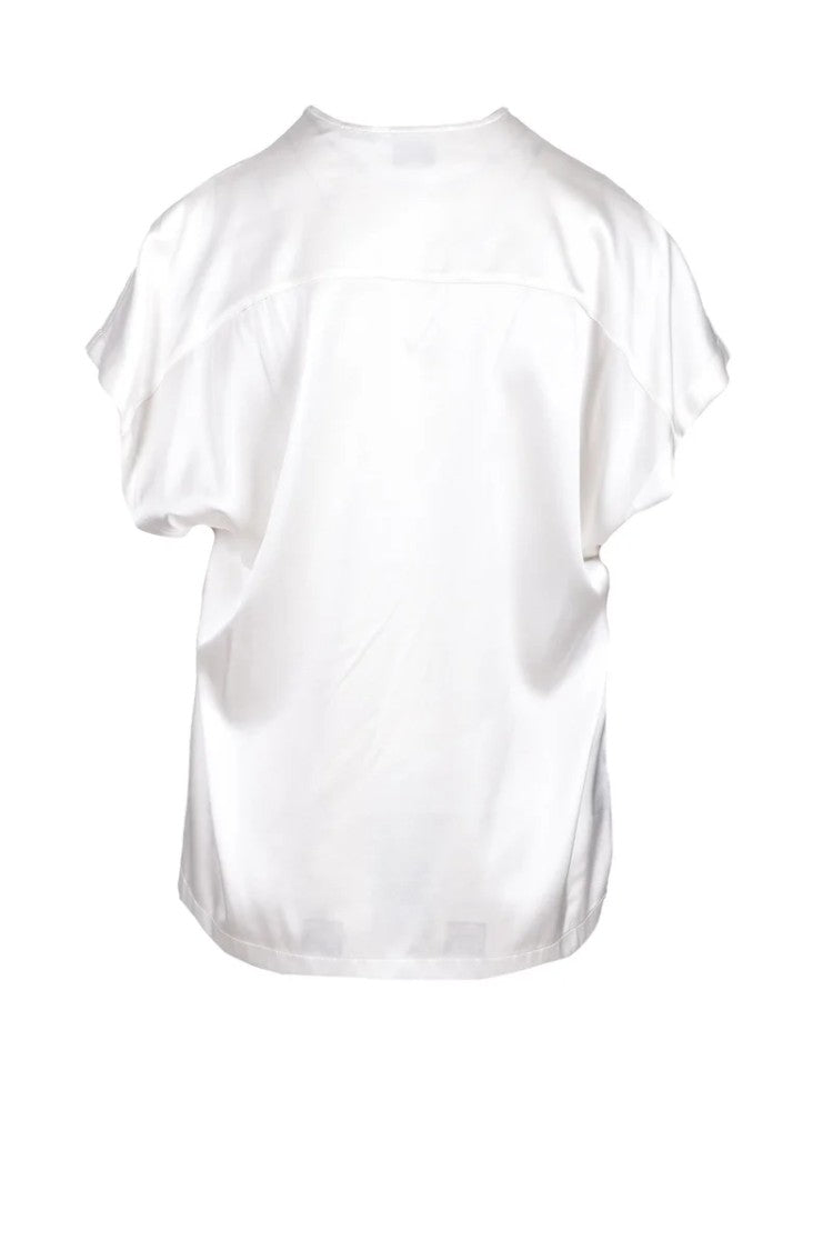 Pinko Silk Elastane Blouse White