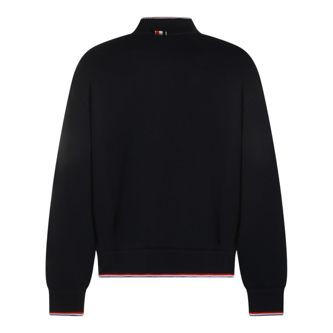 Thom Browne Black Casual Jacket With Gold Zipper