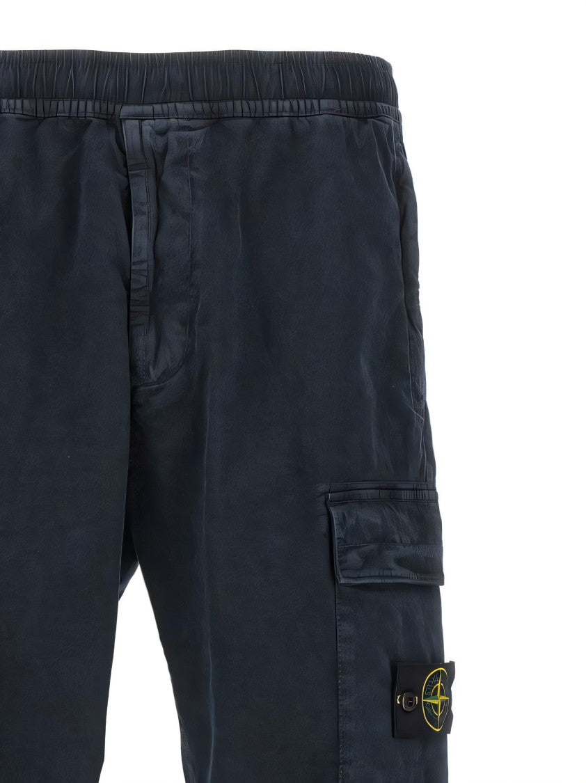 Stone Island Straight-Fit Cargo Pants With Elastic Waistband