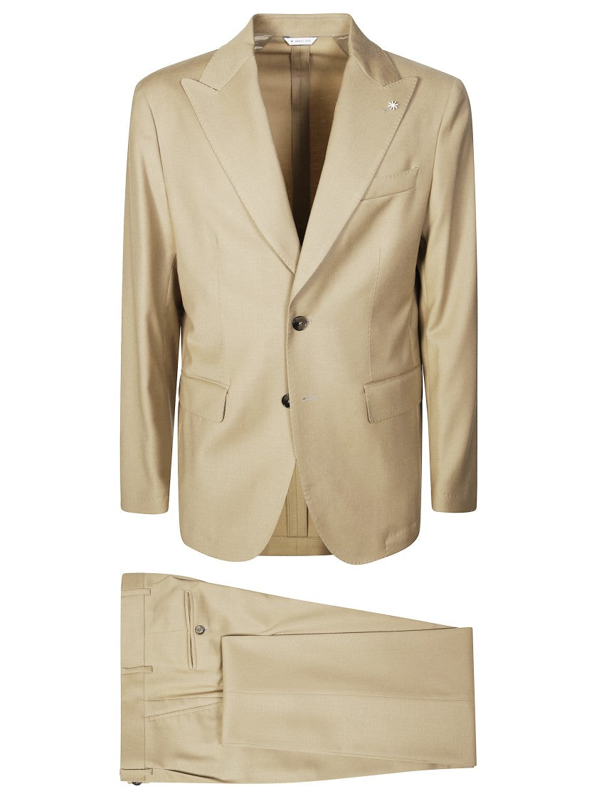 Manuel Ritz Men's Tailored Black Suit Jacket With Notched Lapel