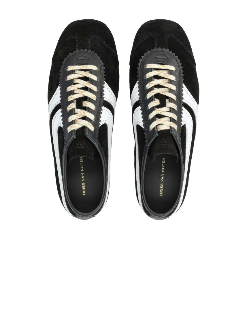 Dries Van Noten Suede Retro Woman's Sneakers