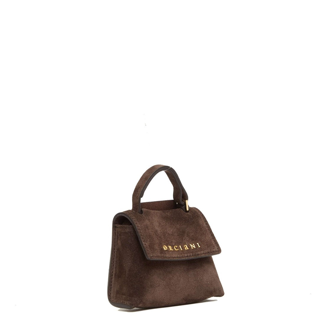 Orciani Mini Suede Wallet With Detachable Chain