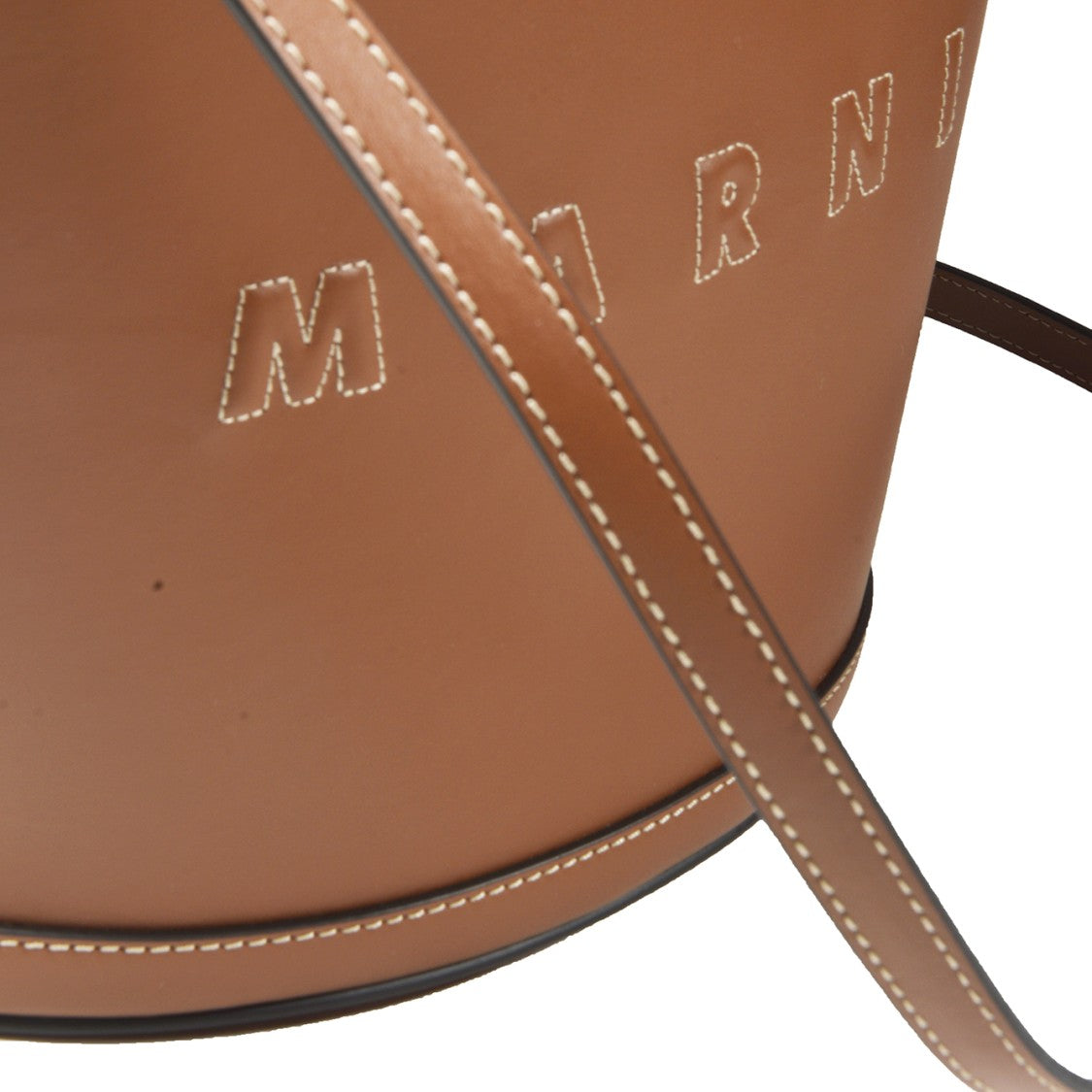 Marni Tropicalia Small Brown Leather Handbag