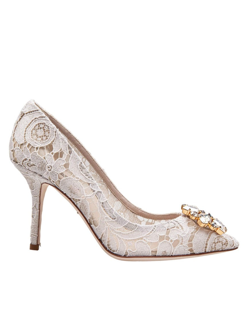 Dolce & Gabbana Grey/Fuchsia Dragon Sneakers