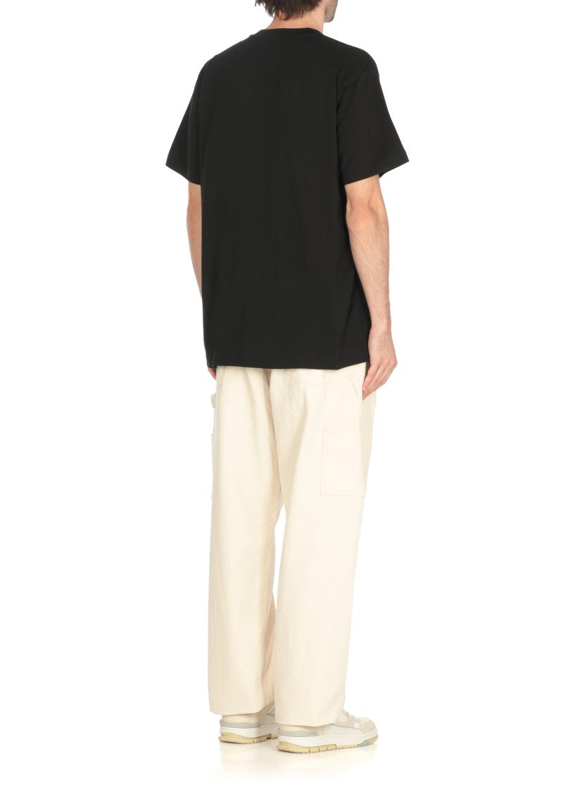 Moschino Contrasting Embroidered Logo Cotton T-Shirt