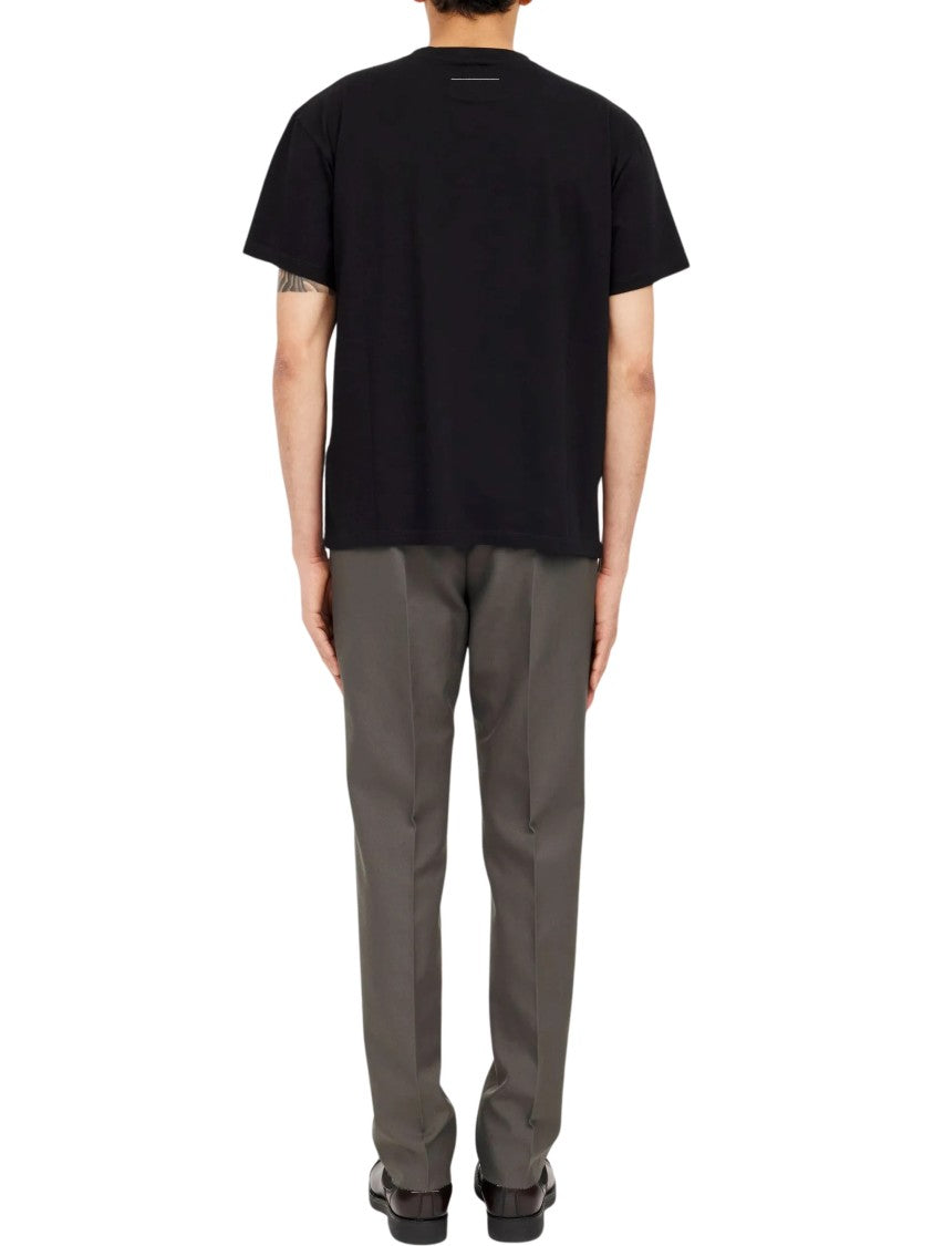 Mm6 By Maison Margiela Black Mannequin-Print T-Shirt