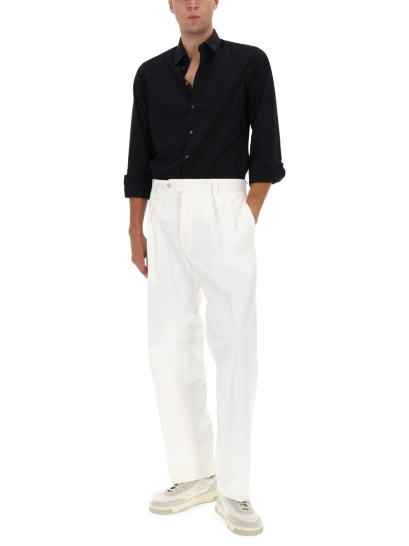 Boss Straight-Leg White Trousers