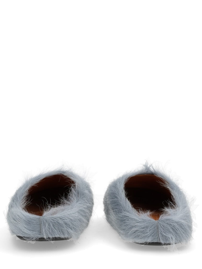 Marni Fussbet Plush Calf Hair Loafers