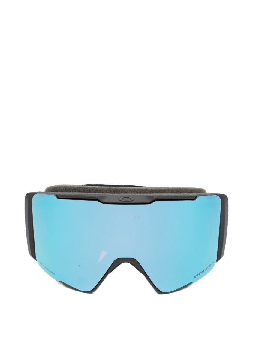 Oakley Wraparound Blue Mirrored Sunglasses