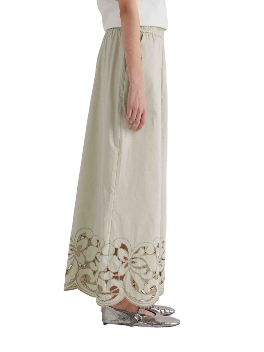 Meimeij Pantalone Wide-Leg Cotton Pants