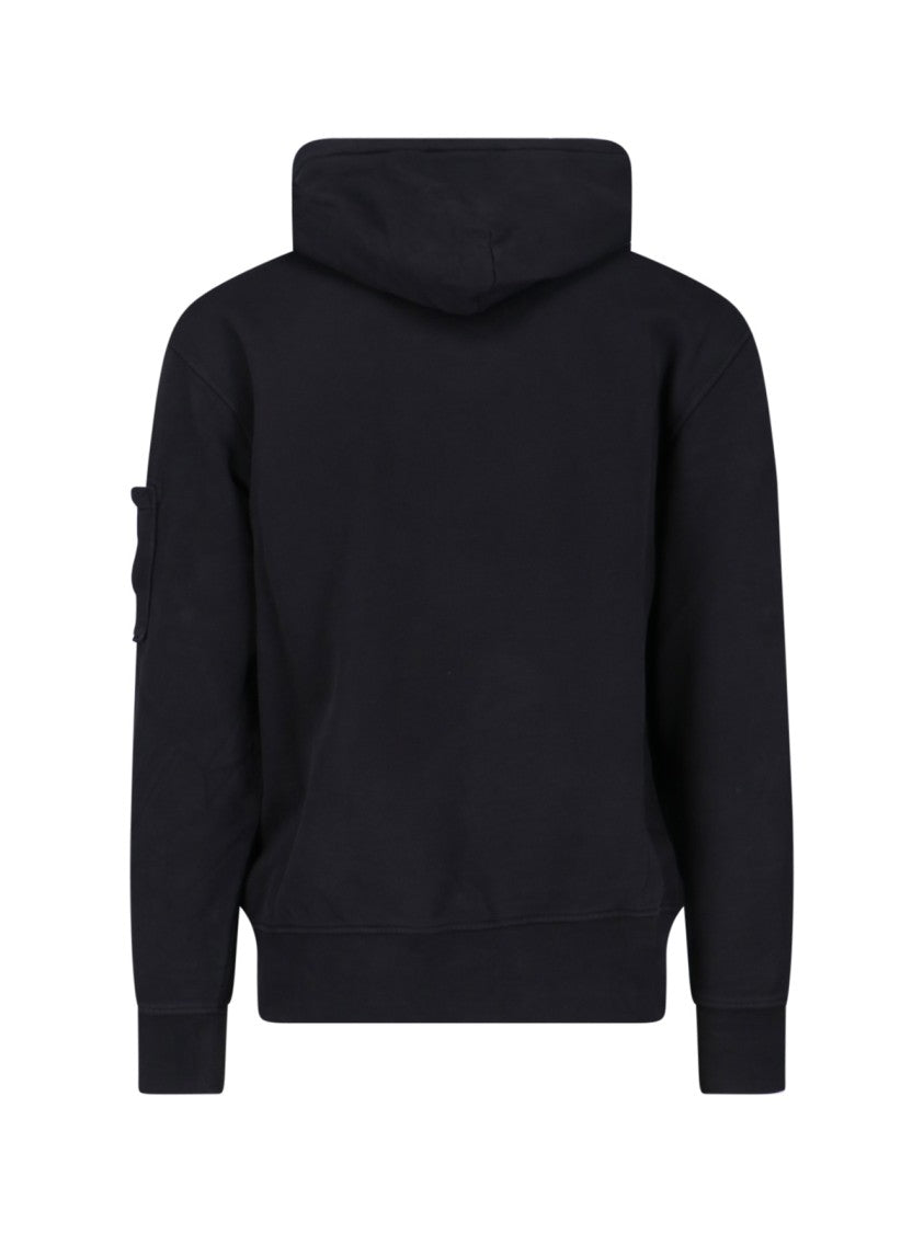 C.P. Company Logo Hoodie – Black