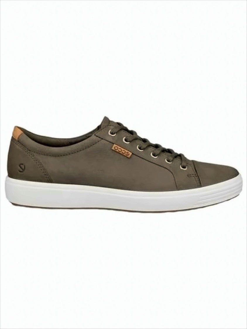 Ecco Minimalist Cow Leather Sneakers With Rubber Sole