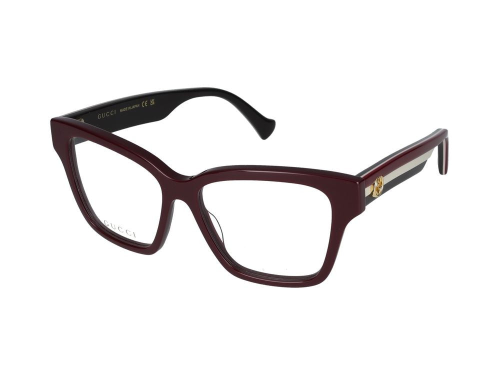 Gucci Eyeglasses Gucci Gg1302o 005 Burgundy Burgundy Transparent 55/15/145