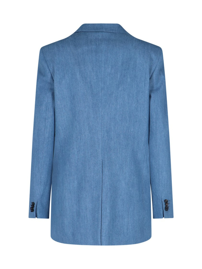 Tagliatore "Bertha" Single-Breasted Blazer – Blue