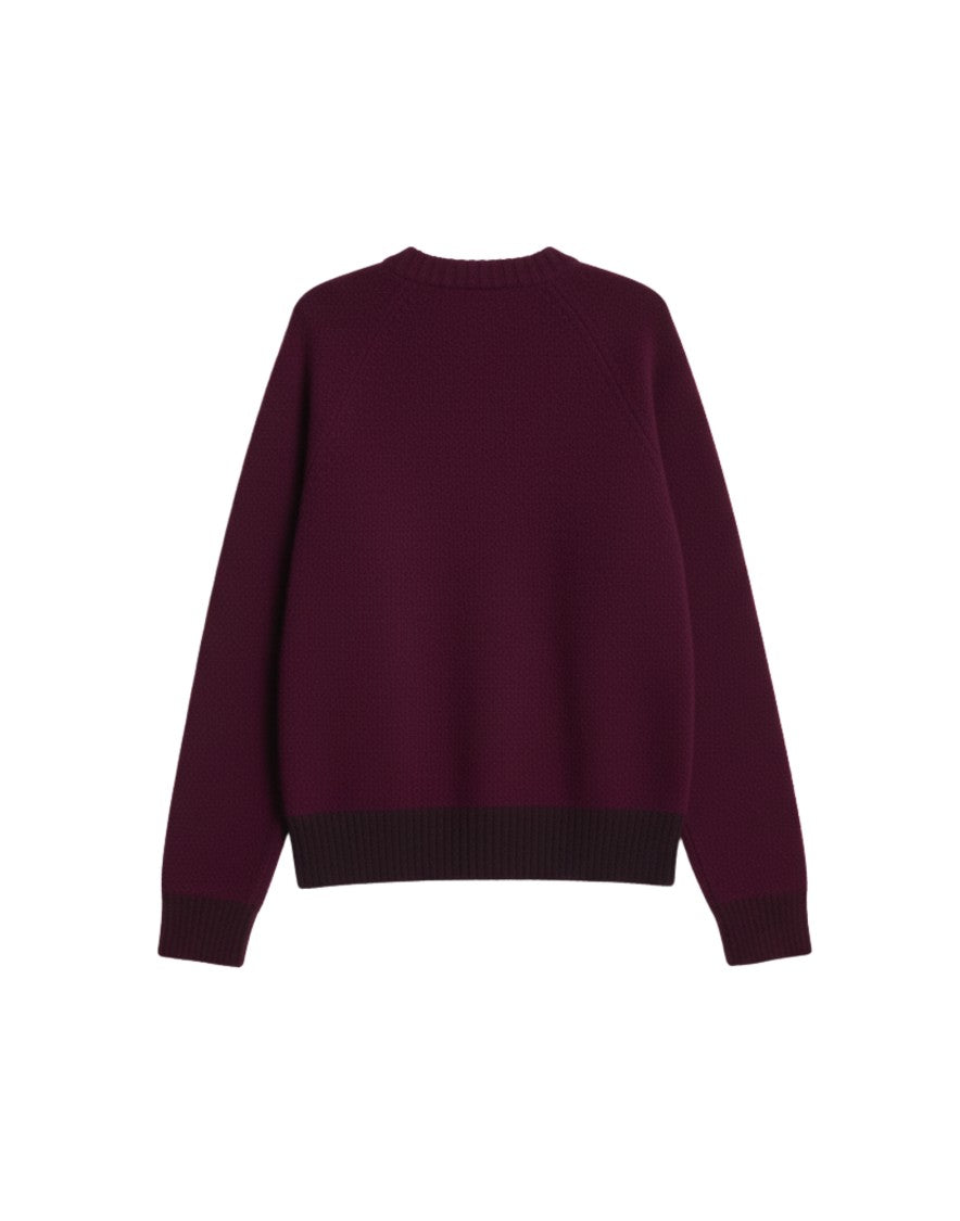 Paura Asia Virgin Wool Crewneck Sweater