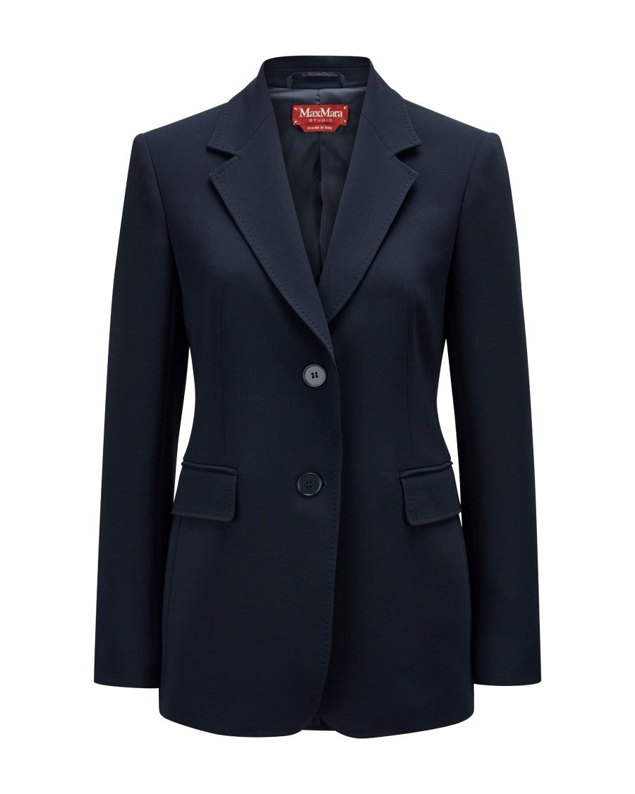 Max Mara Linz Single-Breasted Blazer In Blue