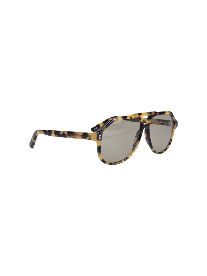 Chimi Brown Sally Tortoiseshell Drop-Shaped Sunglasses