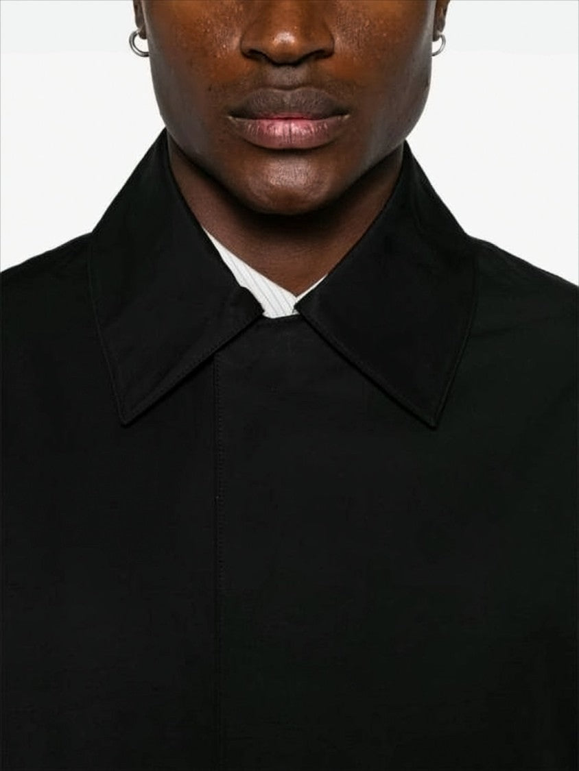 Studio Nicholson Minimalist Black Coat