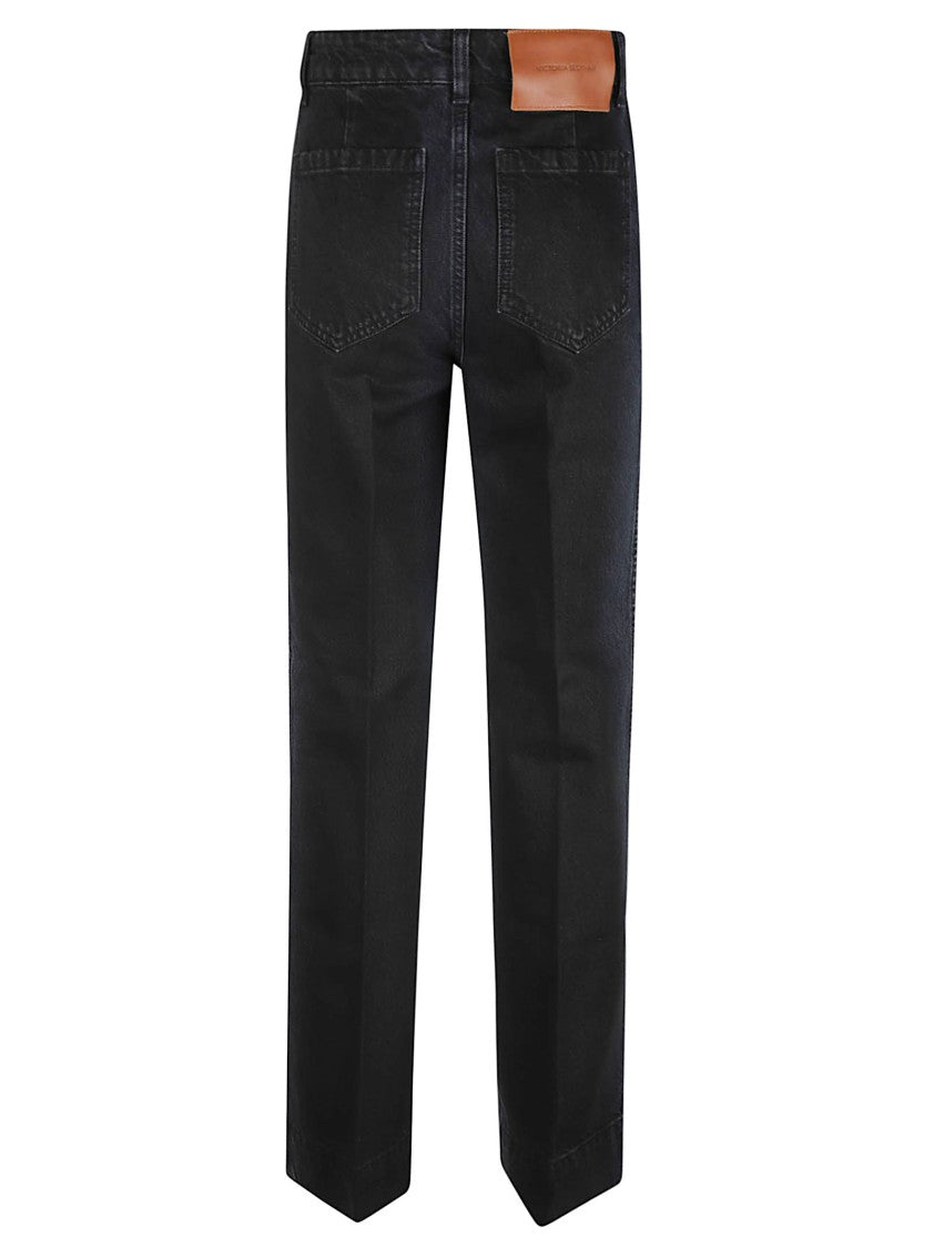 Victoria Beckham Alina Straight-Leg Mid-Rise Jeans