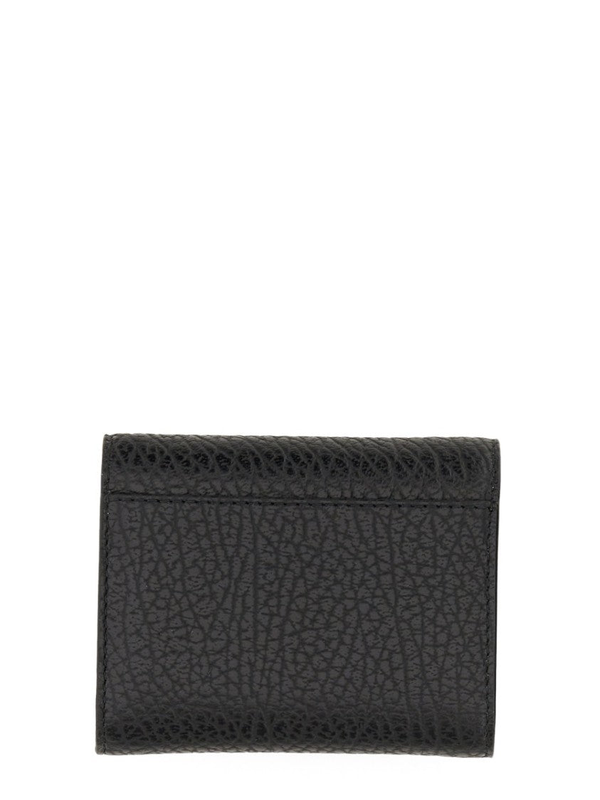 Maison Margiela Compact Black Leather Wallet