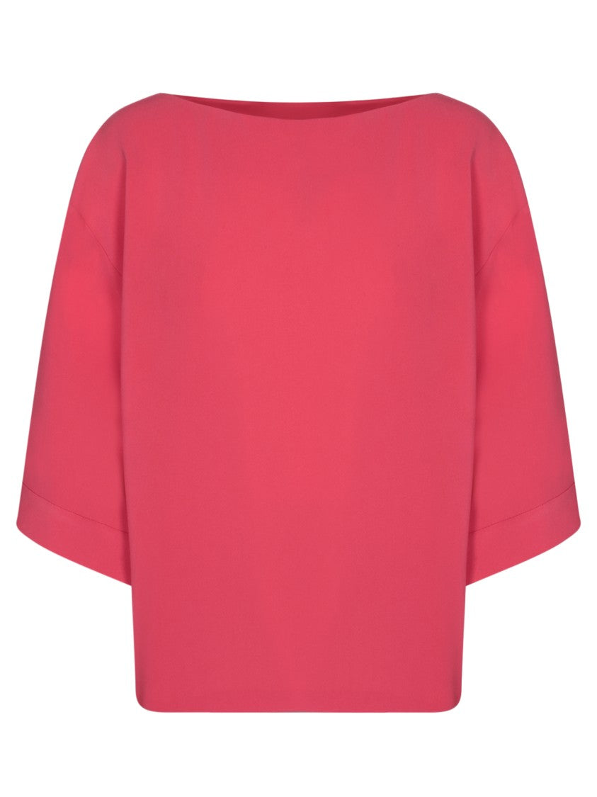 Alberto Biani Red Triacetate-Polyester Top
