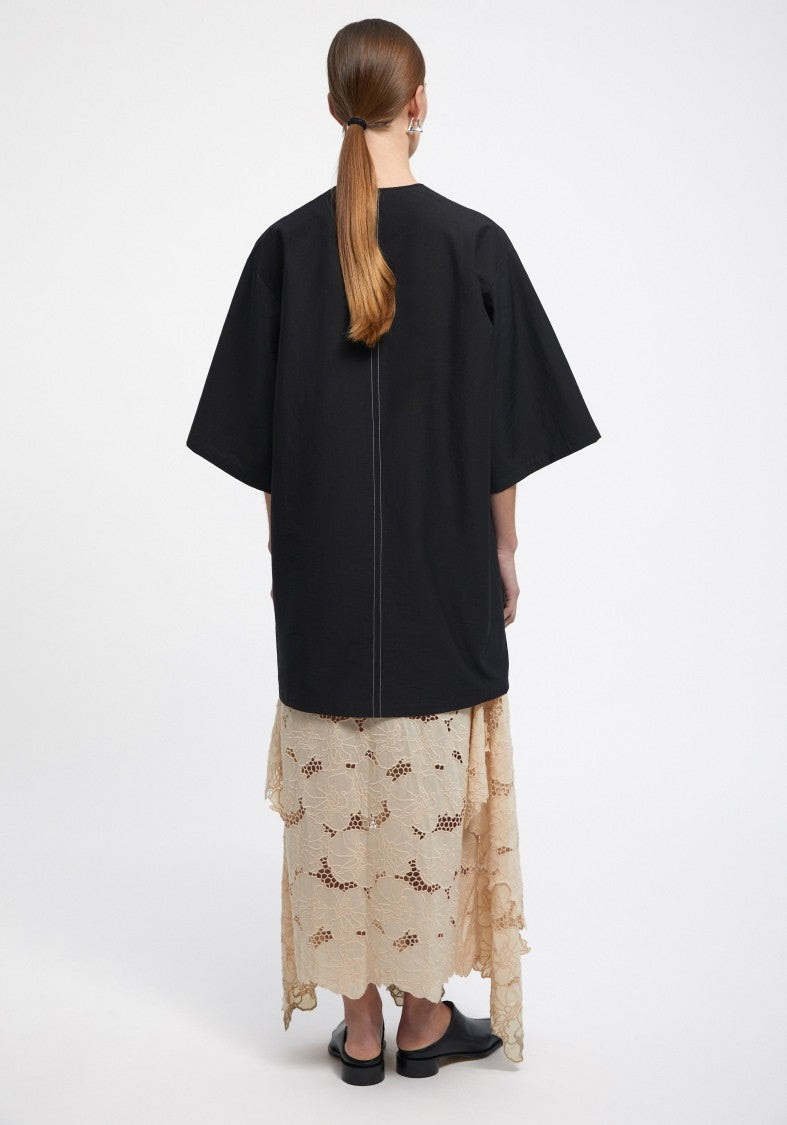 Aeron Chapman - Short-Sleeved Midi Dress