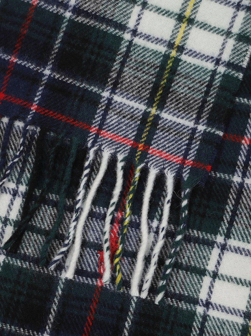 Polo Ralph Lauren Classic Plaid Fringed Wool-Blend Scarf