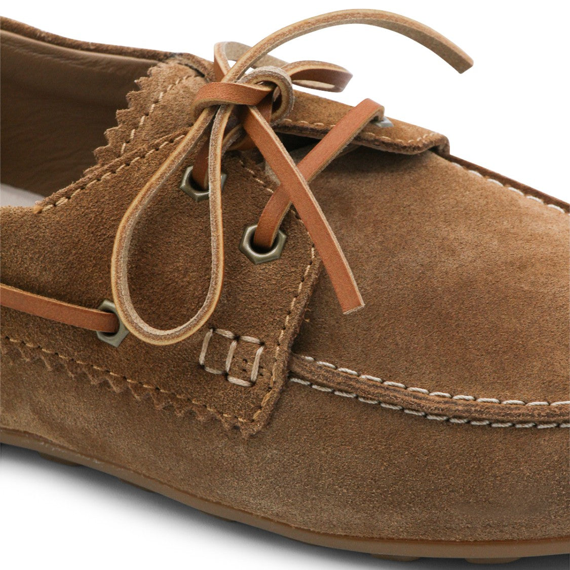 Hogan Brown Flats With Rounded Toe