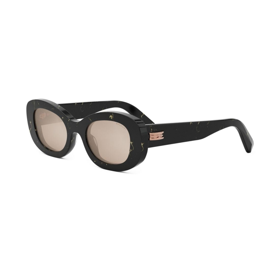 Bulgari Bv40039i Bold Oversized Oval Frame Sunglasses