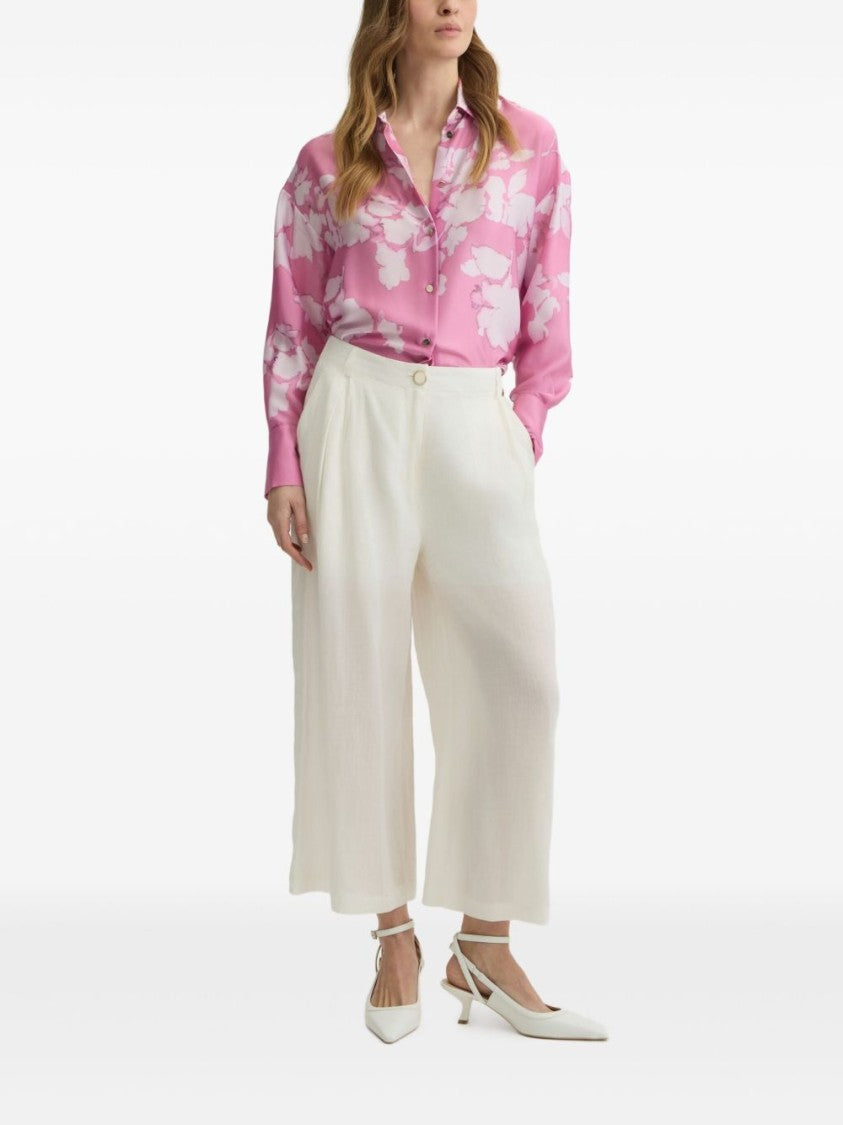 Liu Jo Wide-Leg Trousers With Front Button Closure