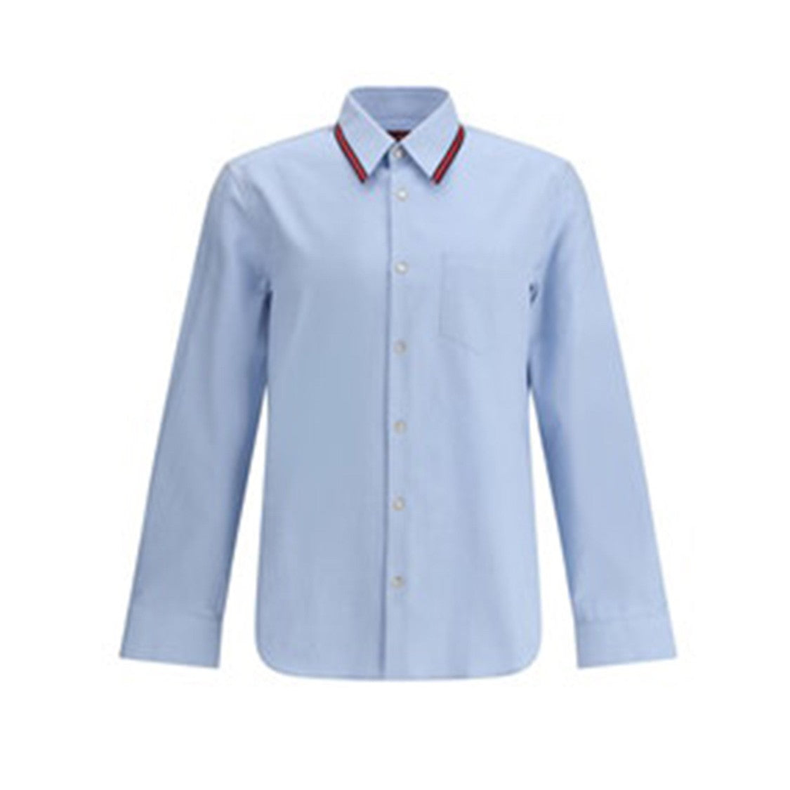 Gucci Tailored Blue Shirt With Classic Collar