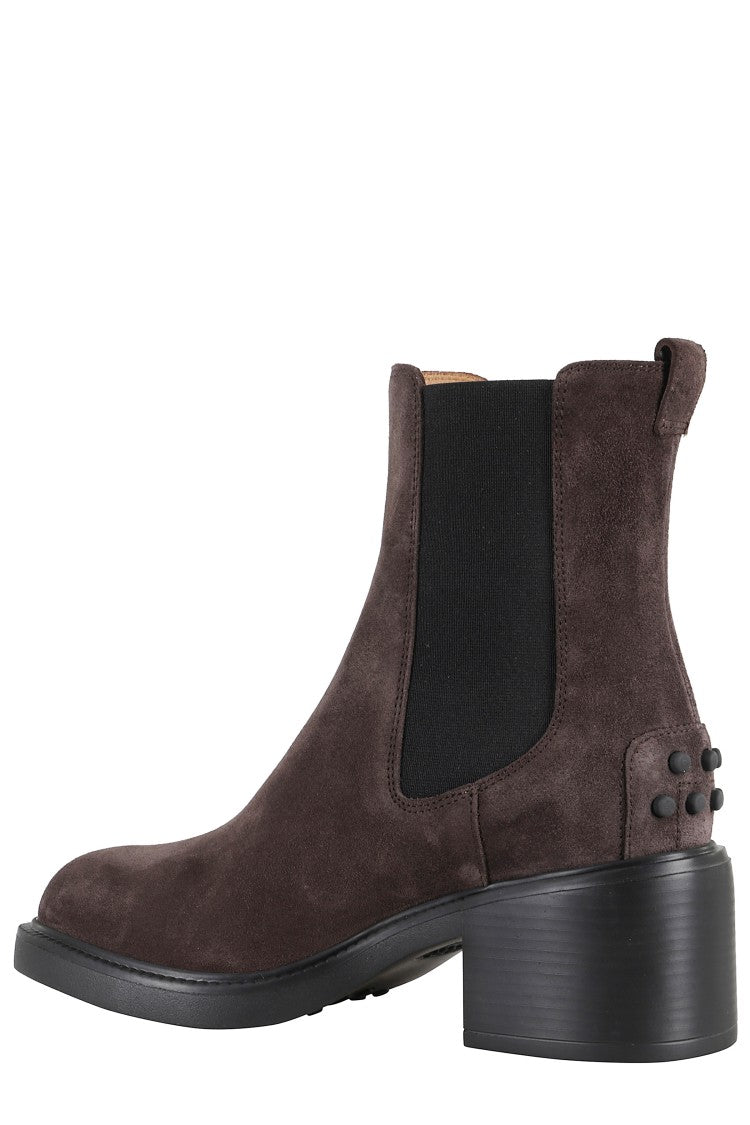 Tod's Suede Leather Ankle Boots